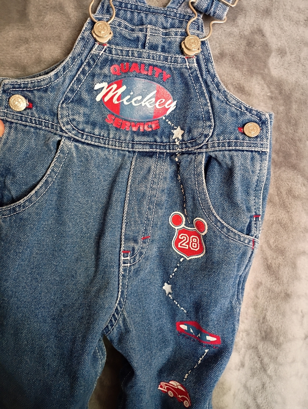 Y2K Mickey & Co Overalls - Picture 3 of 4